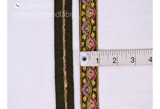 9 Yard Embroidered Sari Ribbon Garment Costume Trim For Dupatta Embellishment Wedding Dress Crafting Border Indian Embroidery Cushions Lace Home Décor Clothing accessories