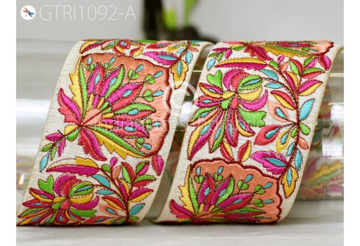 9 Yard DIY Crafting Indian Embroidered Decorative Fabric Trim Dresses Making Laces Festival Sari Border Saree Ribbon Sewing Curtains Home Decor Clothing Accessories