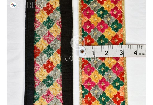 9 Yard sewing costume embroidered saree ribbon decorative crafting sari border wedding dresses Christmas tape embroidery fabric trim embellishment Indian trimmings