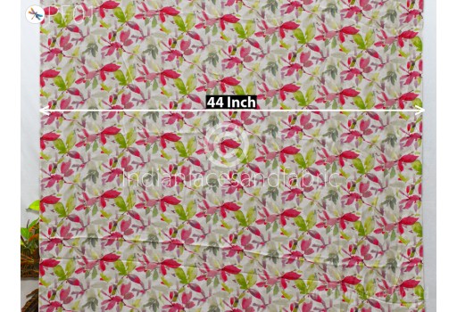 Indian Floral Soft Printed Modal Fabric By The Yard Flowy Summer Dresses Shirt Comfortable Clothing Wedding Costumes Drapery Sewing Kids Crafting