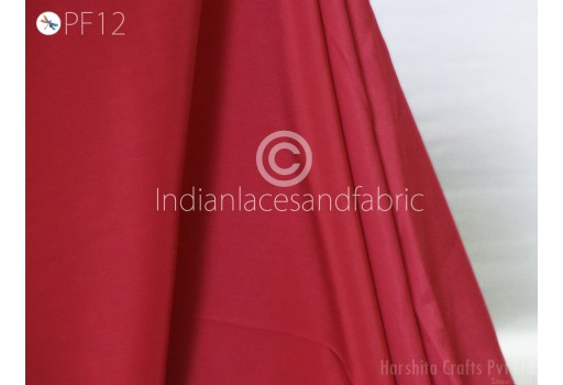 54'' Carrot Red Italian Crepe fabric By Yard Flowy Soft Summer Dress Comfortable Clothing Indian Party Costumes Drapery Sewing DIY Kids Crafting