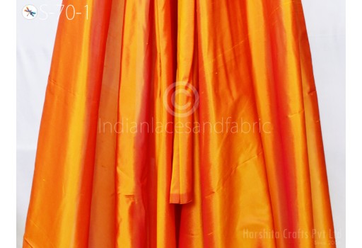 80gsm Indian Burnt Orange Soft Pure Plain Silk Fabric by the yard Wedding Dress Bridesmaids Party Dress Skirts Blouses Pillows Cushion Covers Drapery