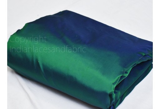 80 gsm Iridescent Green Blue Indian Pure Silk Fabric by the yard Soft Silk Curtains Scarves Costume Apparel Wedding Evening Dresses Dolls Wall Decor Home Furnishing