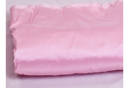 80 gsm Indian Baby Pink Soft Pure Plain Silk Fabric by the yard Wedding Dress Bridesmaids Costume Party Dress Pillows Cushion Covers Drapery Wall Decor Home Furnishing