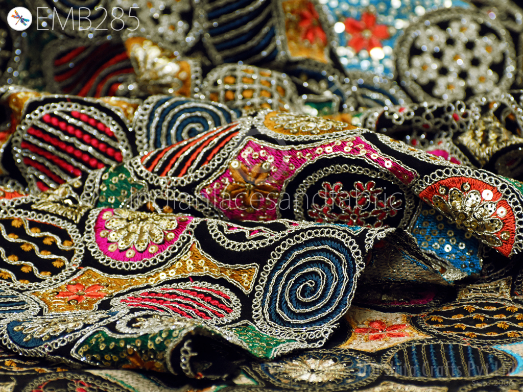 Buy Sequins Embroidery fabric