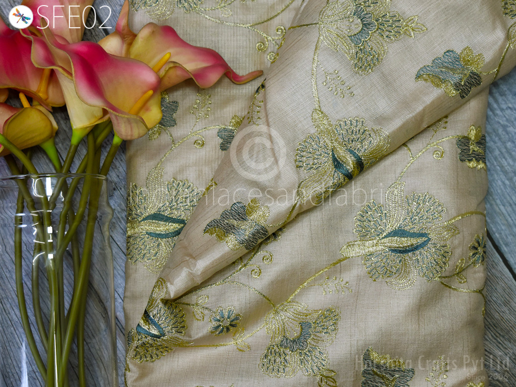 Buy Elegant Polka Dot Banarasi Silk Dress Material (KDB-2032941)
