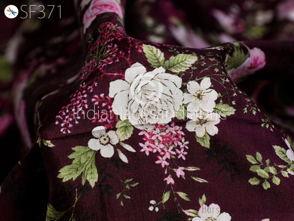 Make beautiful wedding wear using our printed silk fabric