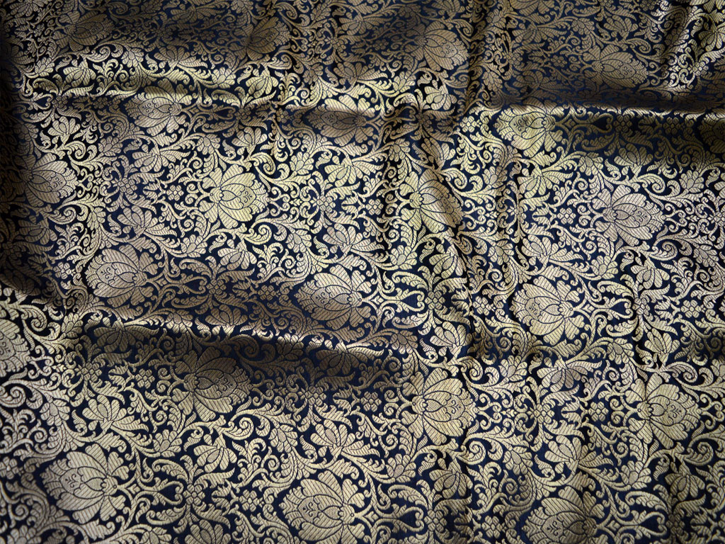 Crafting silk brocade fabric jacket banarasi fabric indian blended silk ...