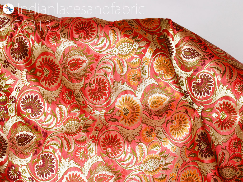 We provide best quality in online brocade silk fabric
