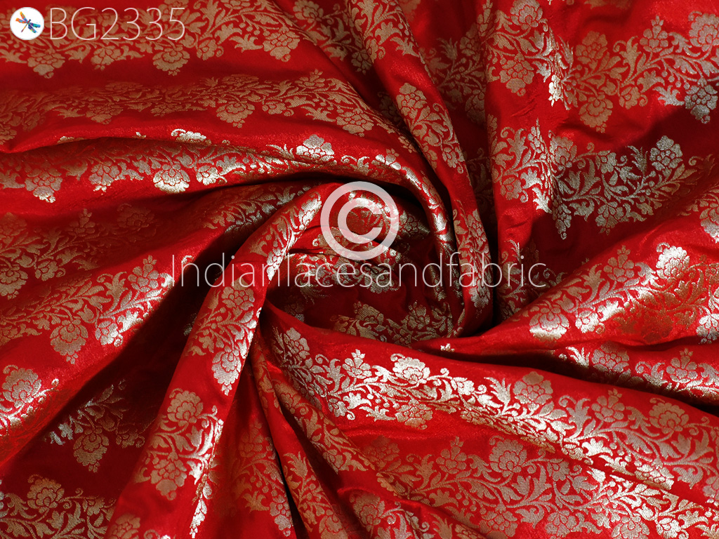 Red Colored Textile Used To Make Indian Dresses Stock Photo