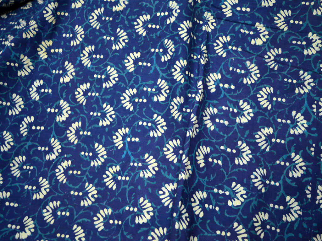 Indigo fabric Indigo Blue Cotton Fabric Block Printed Quilting Fabric