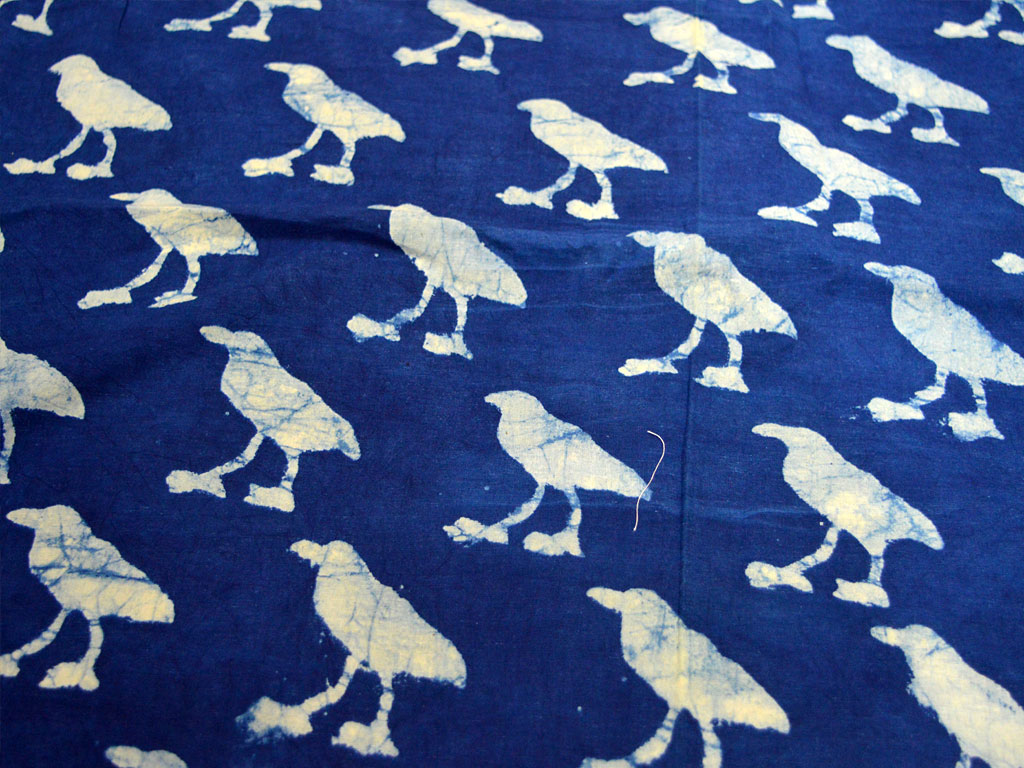 Indigo Blue Cotton Fabric sewing Vegetable dyed Hand Block Printed ...