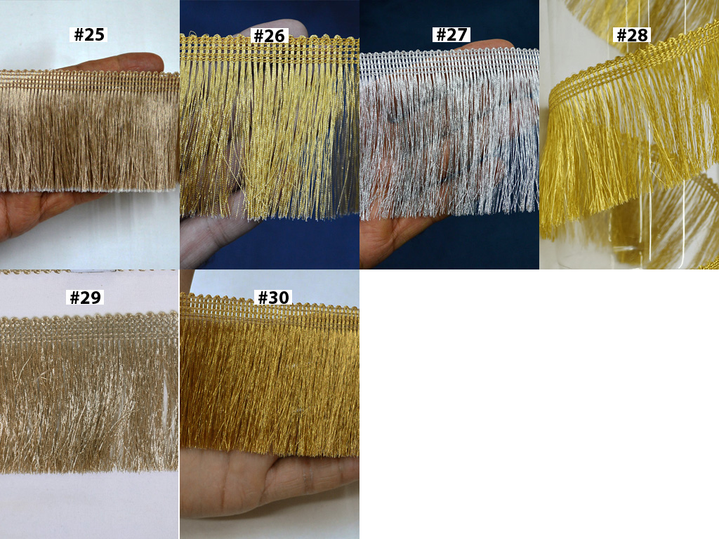 9 Yards Gold Border Lace Trim, Brush Fringe Ribbon Lace Trim, Metallic Gold  Trim