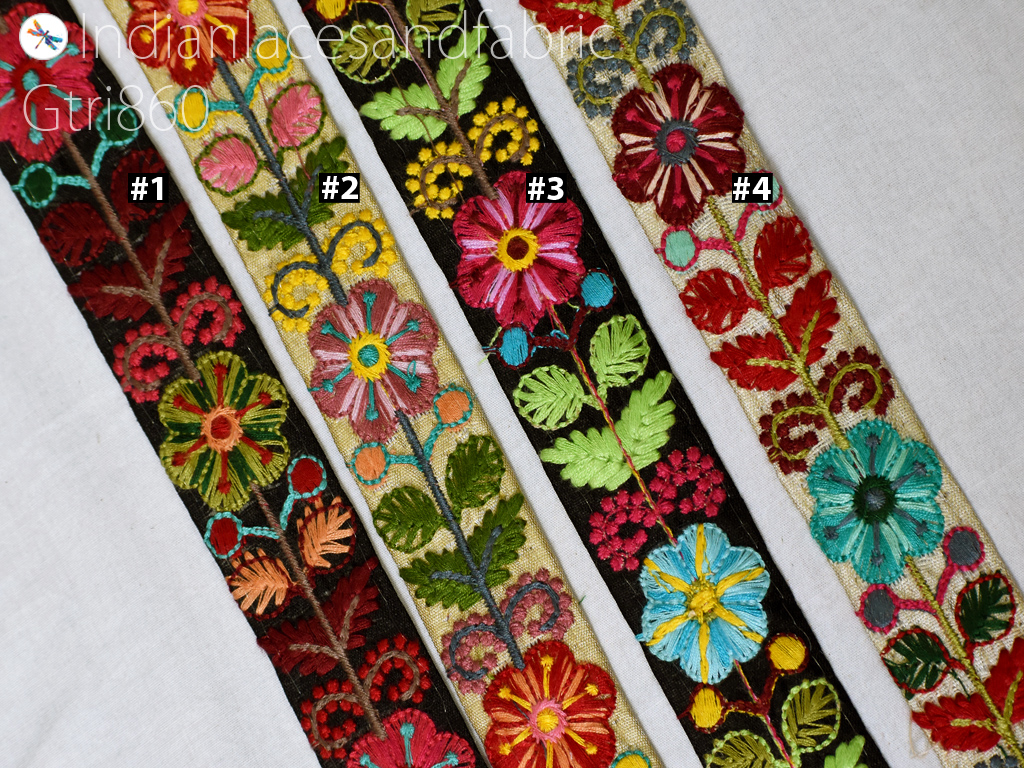 Use our beautiful embroidered trims for any sewing and crafting projects