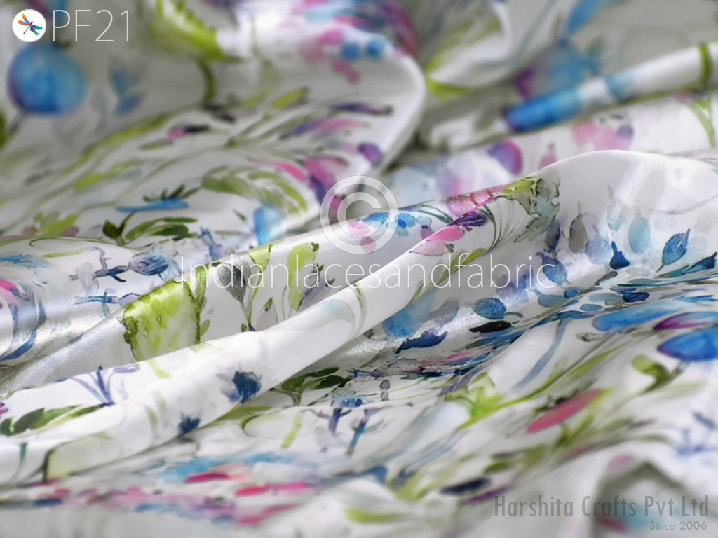 Use our satin organza fabric for making wedding dresses sari material